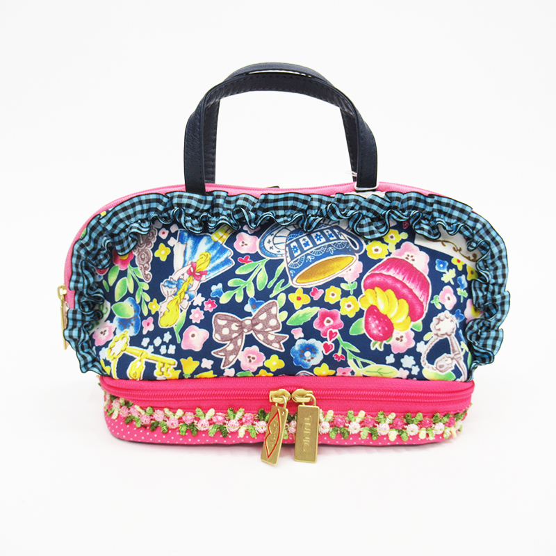 TUNIC  アリスガーデンのコスメポーチ A/ネイビー